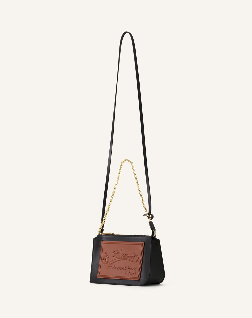 Petit Compagnon Sac Epaule Zippe Cuir