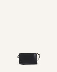 Petit Compagnon Sac Epaule Zippe Cuir