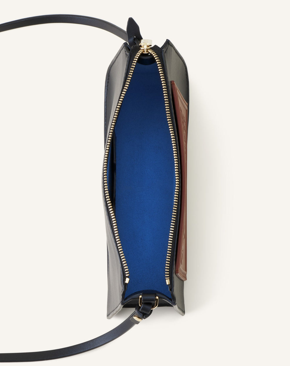 Petit Compagnon Sac Epaule Zippe Cuir