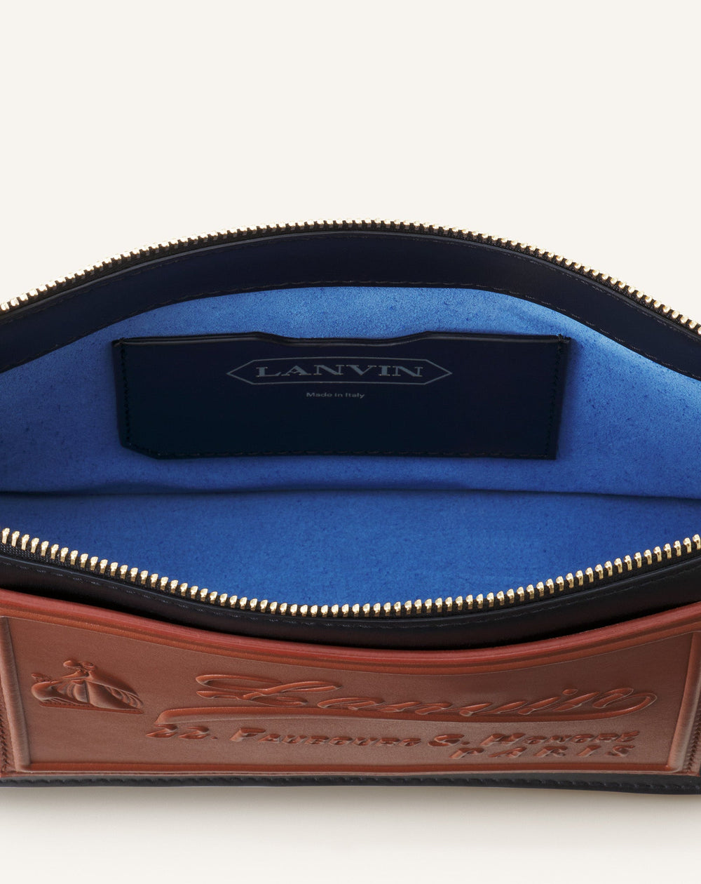 Petit Compagnon Sac Epaule Zippe Cuir