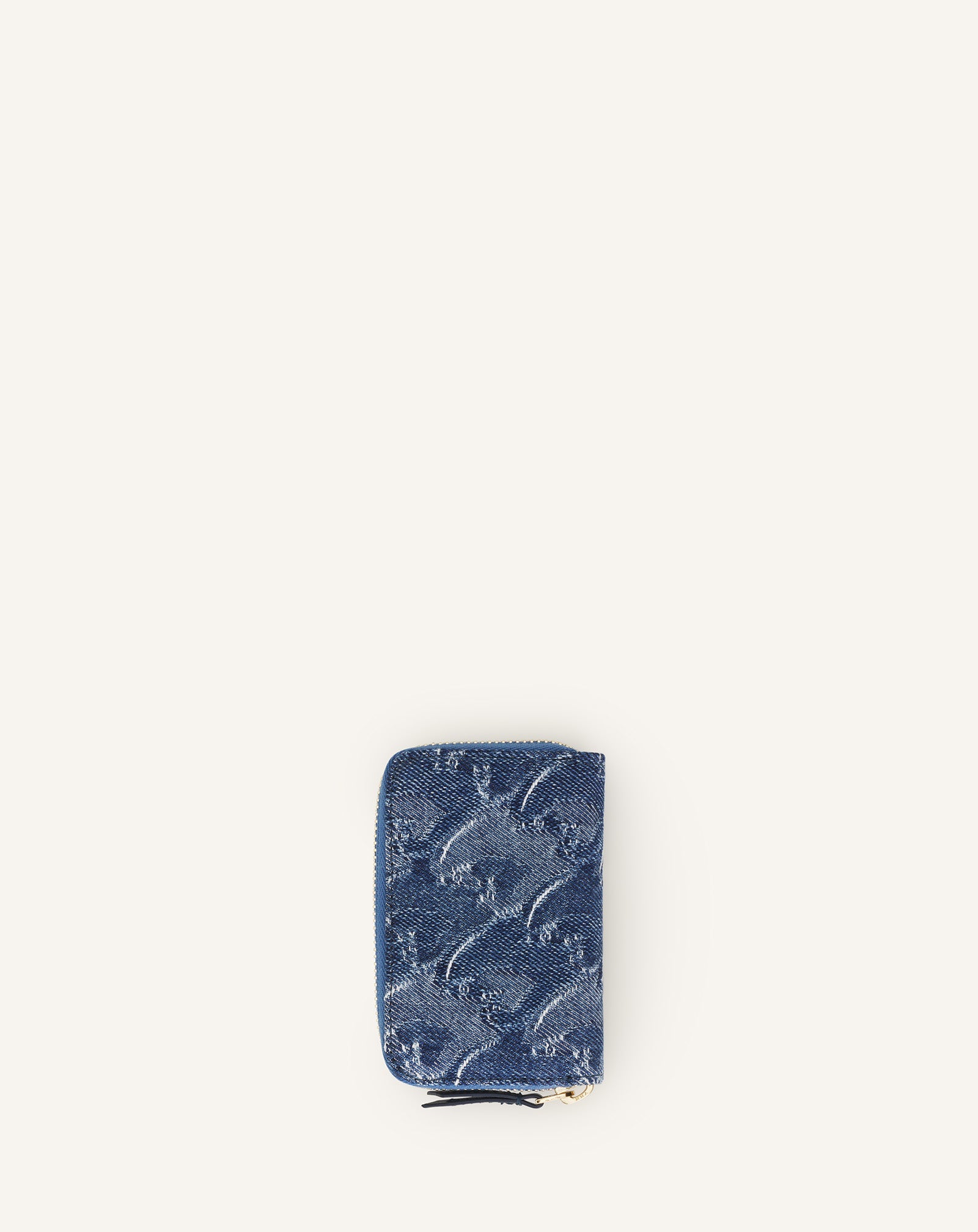 Porte-carte Zippé Cny Denim Blue