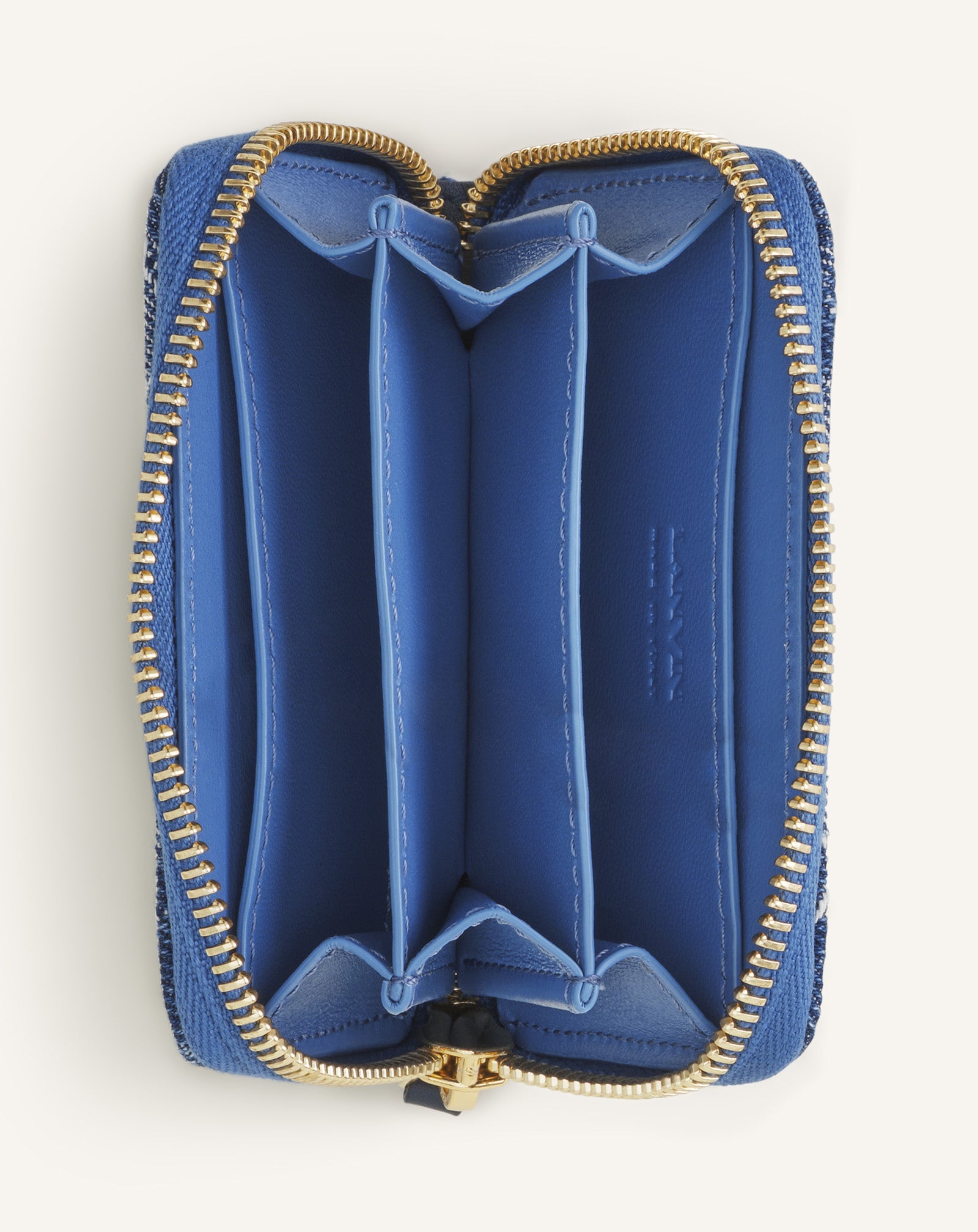 Porte-carte Zippé Cny Denim Blue