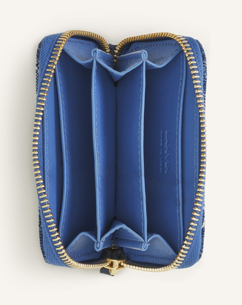 Porte-carte Zippé Cny Denim Blue