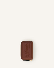 Catch By Lanvin Porte Carte Zippe Cuir Brown