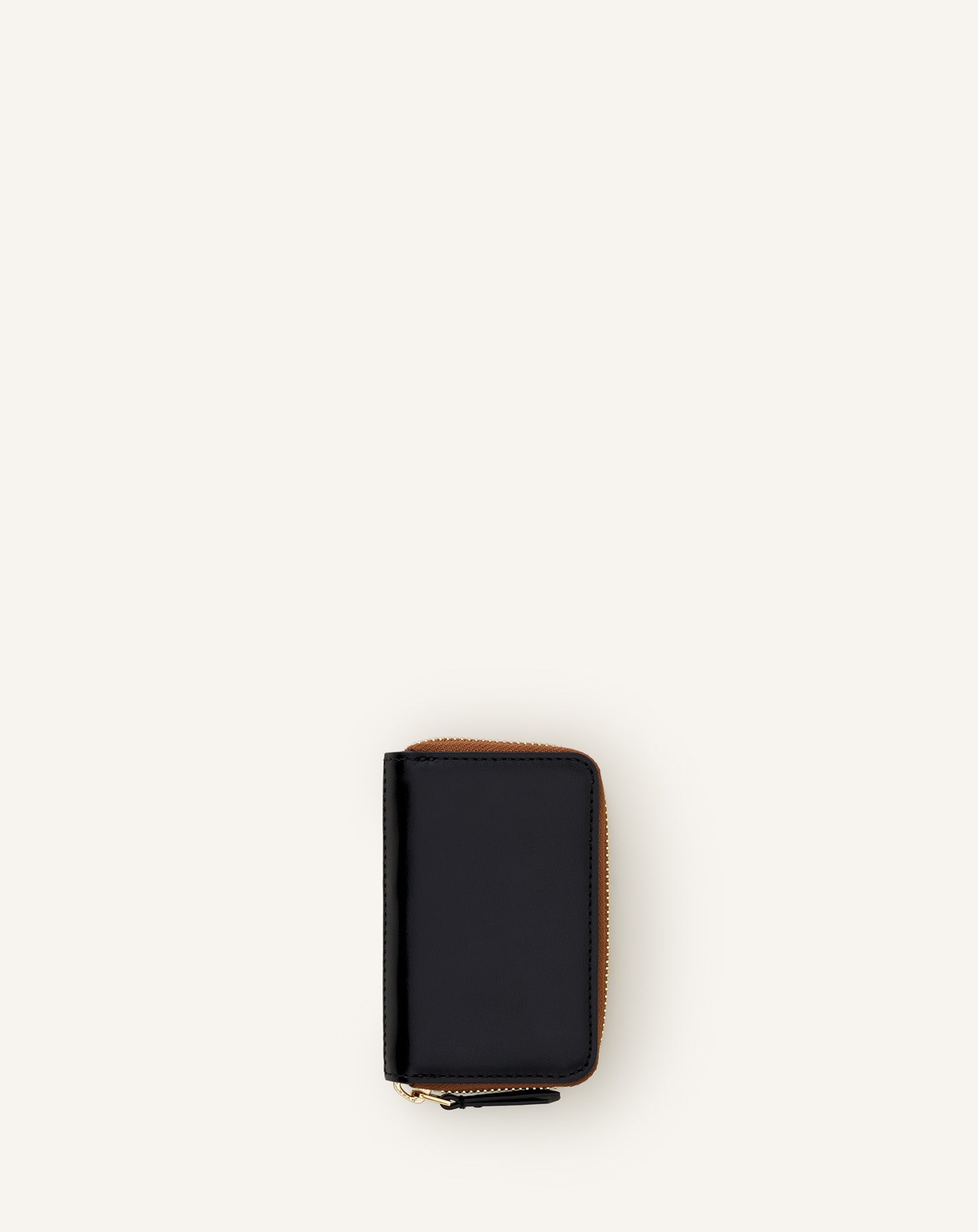 Catch By Lanvin Porte Carte Zippe Cuir Brown