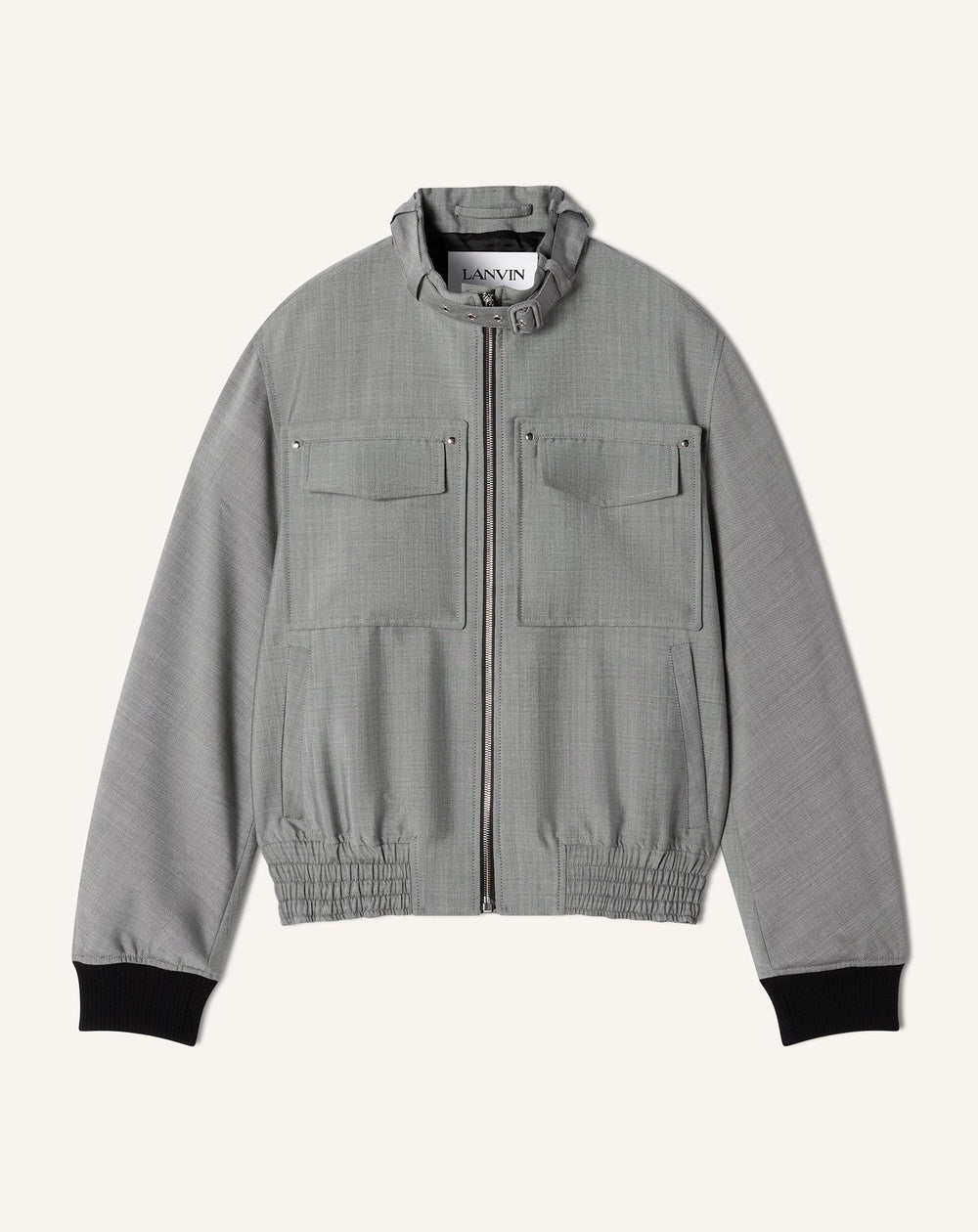 Blouson En Laine Mohair Black