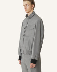 Blouson En Laine Mohair Black
