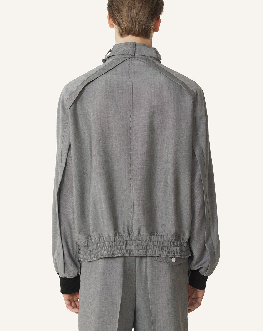 Blouson En Laine Mohair Black