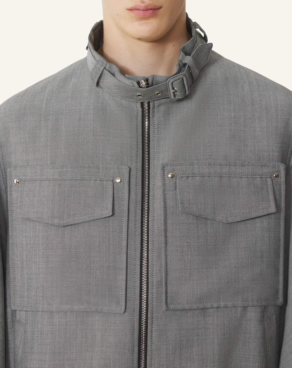 Blouson En Laine Mohair Black