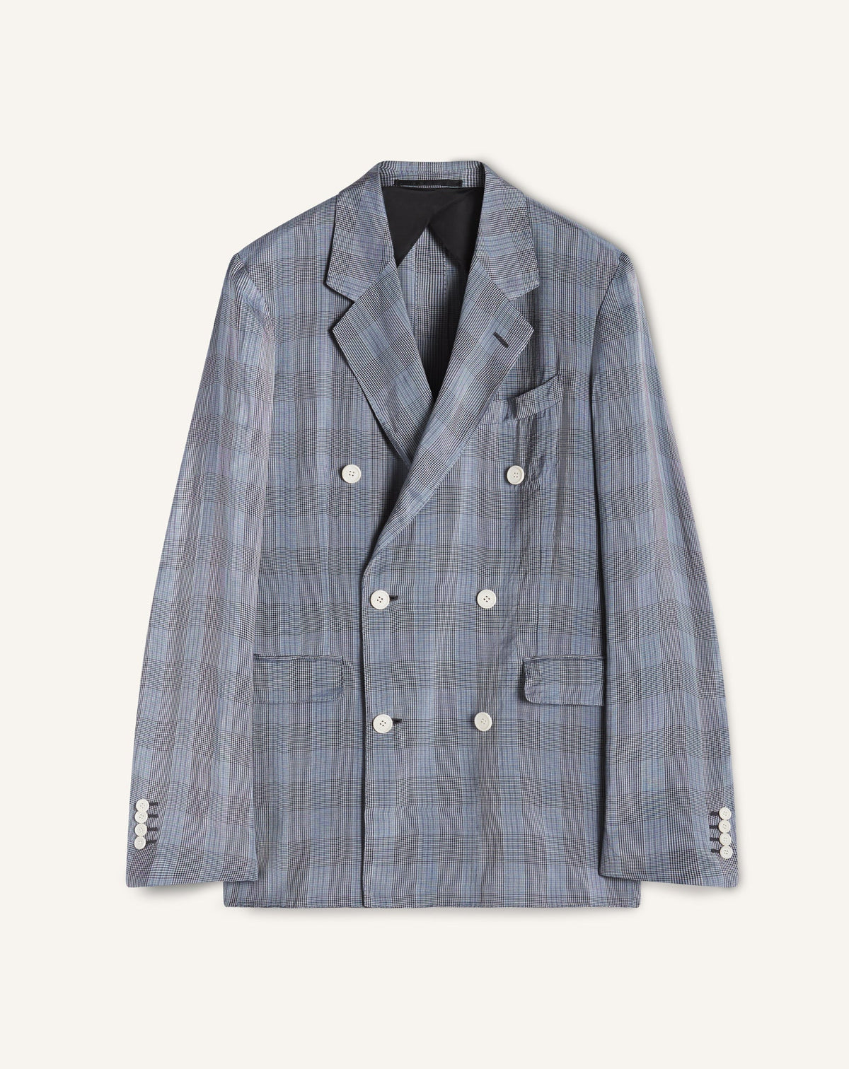 Veste Croisée En Viscose Black
