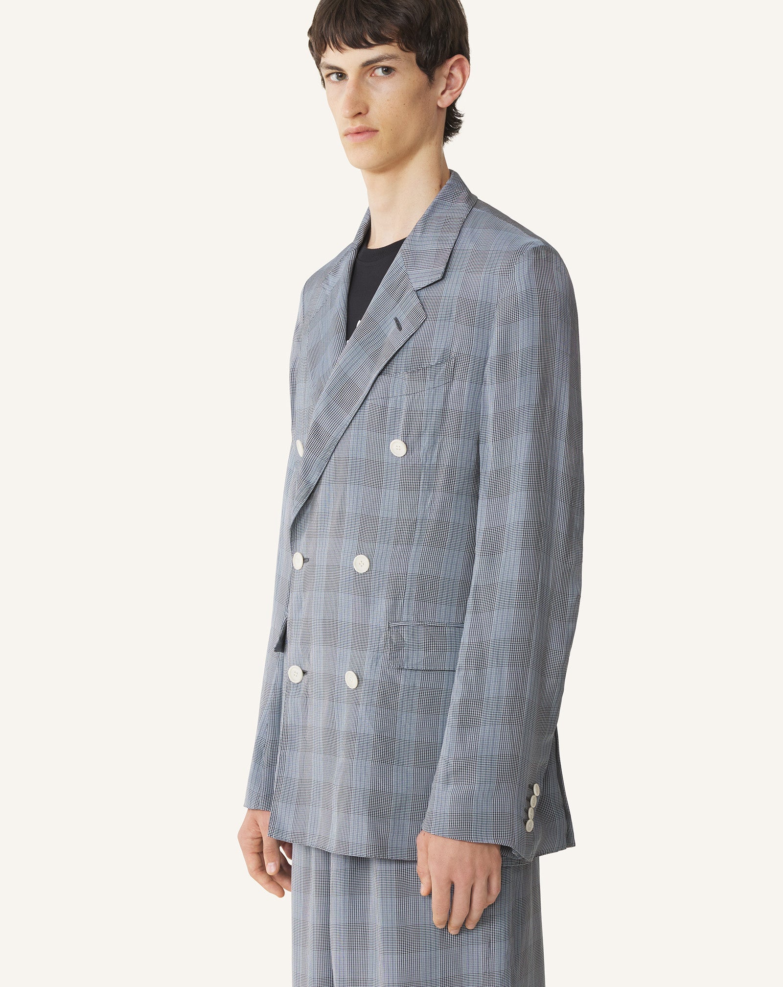 Veste Croisée En Viscose Black