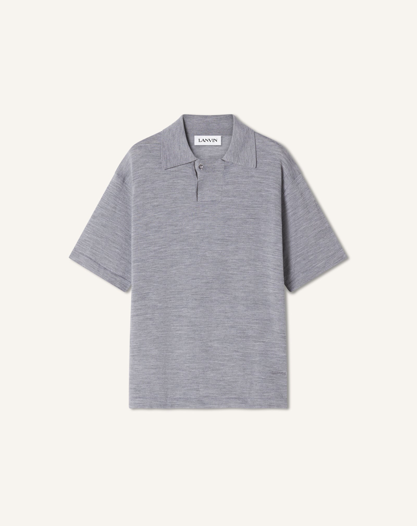 Polo En Laine Mérinos Black