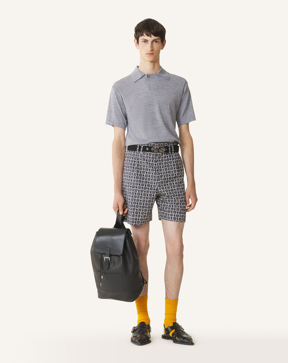 Polo En Laine Mérinos Black