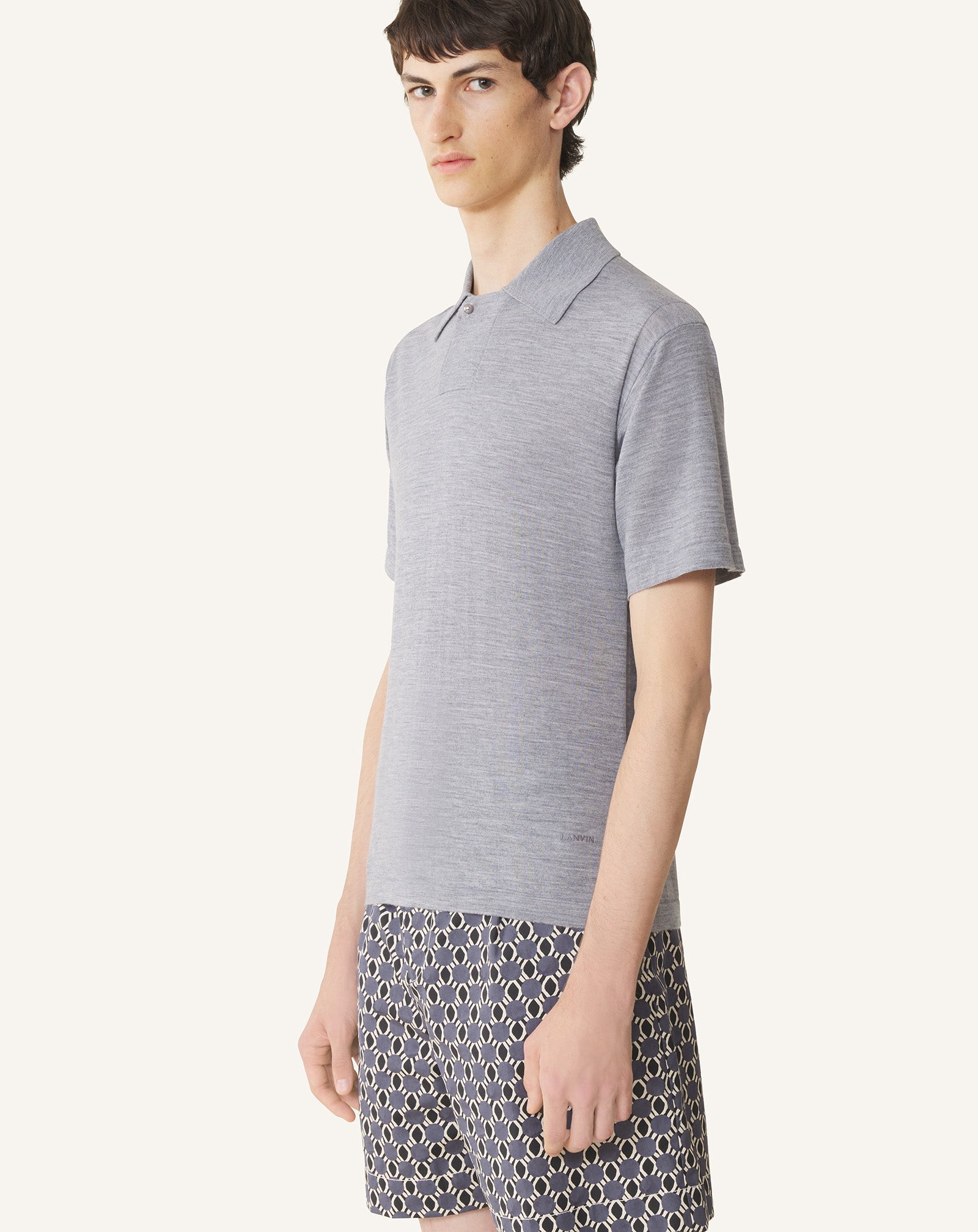 Polo En Laine Mérinos Black