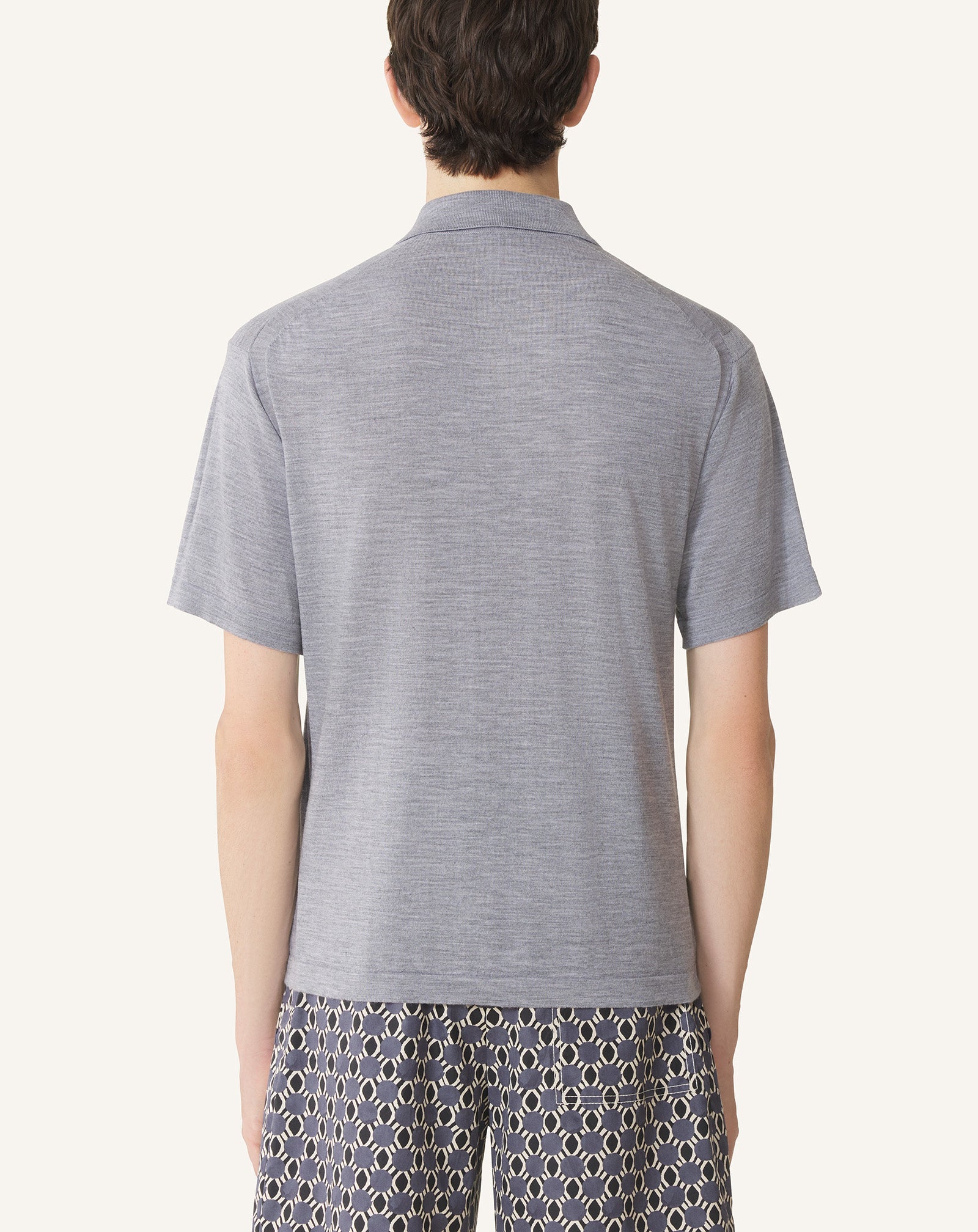 Polo En Laine Mérinos Black