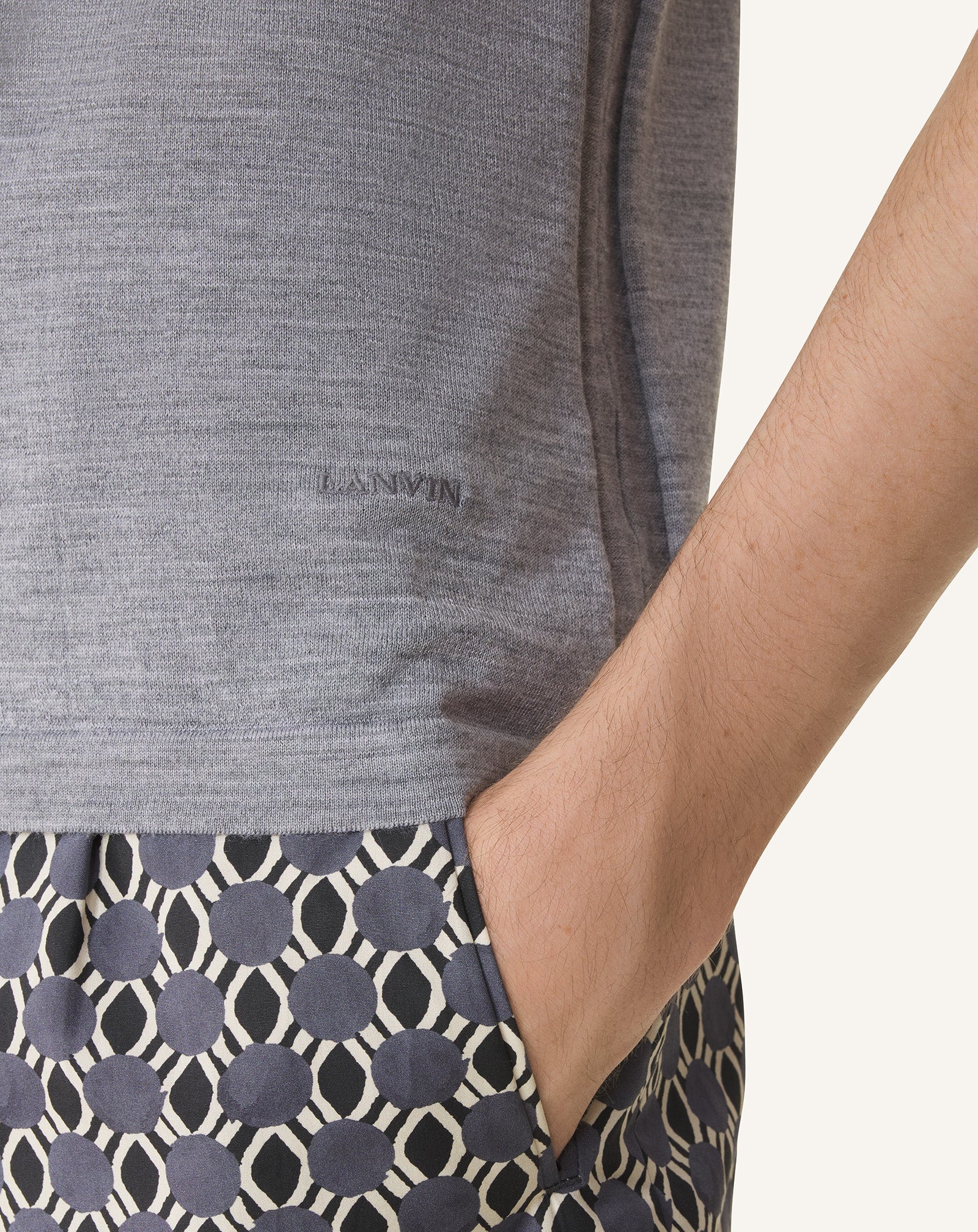 Polo En Laine Mérinos Black