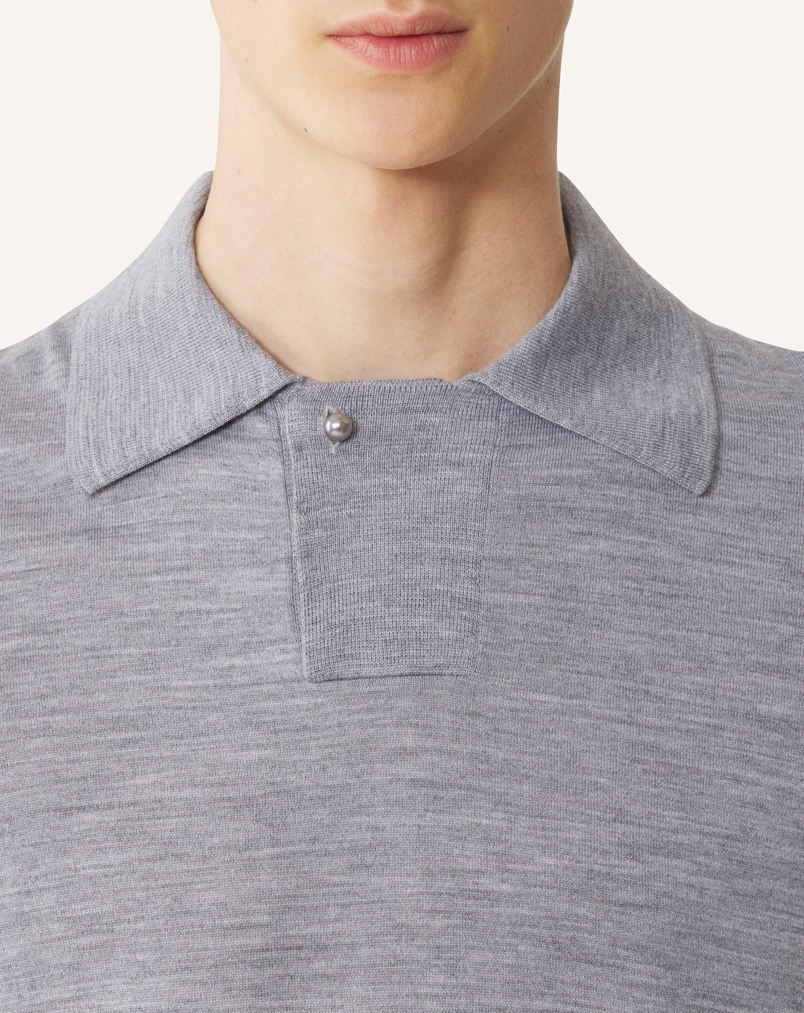 Polo En Laine Mérinos Black
