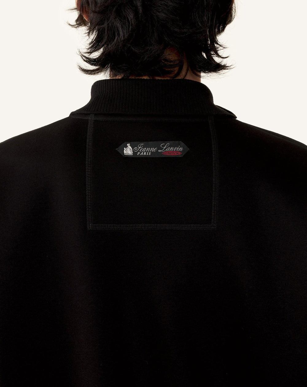 Polo Ample En Jersey Double Face Black