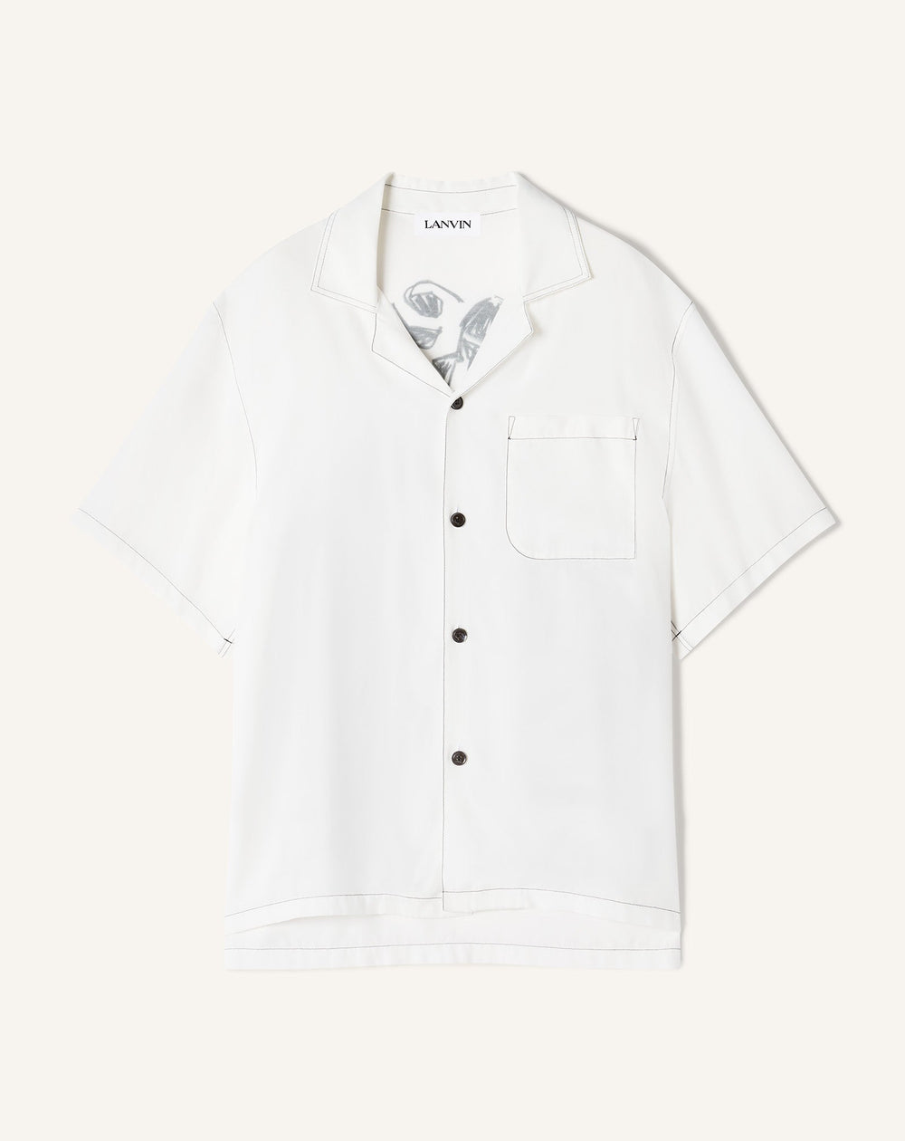 Chemise Dos Imprimé La Mère Et L'enfant White