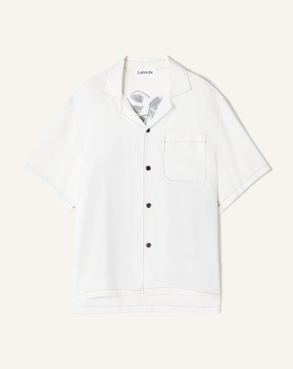 Chemise Dos Imprimé La Mère Et L'enfant White