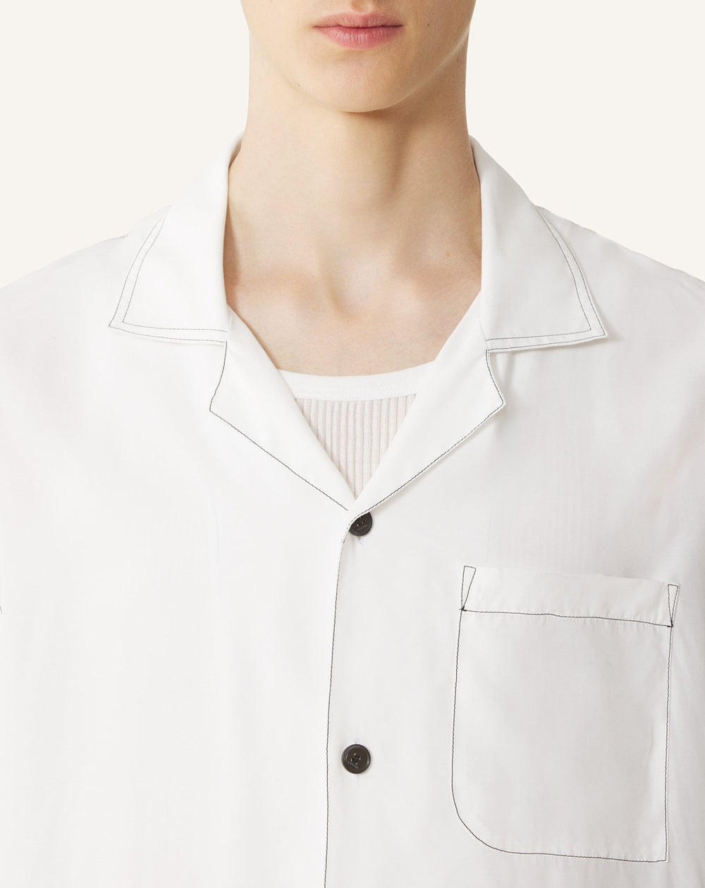 Chemise Dos Imprimé La Mère Et L'enfant White