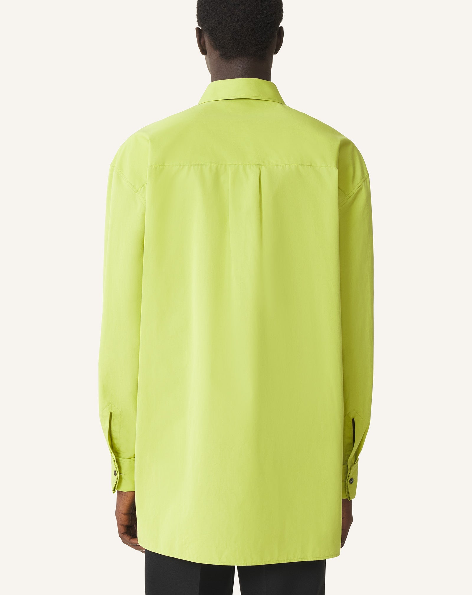 Chemise À Plastron En Popeline De Coton Green