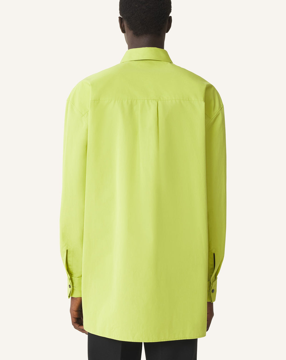Chemise À Plastron En Popeline De Coton Green