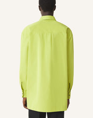 Chemise À Plastron En Popeline De Coton Green