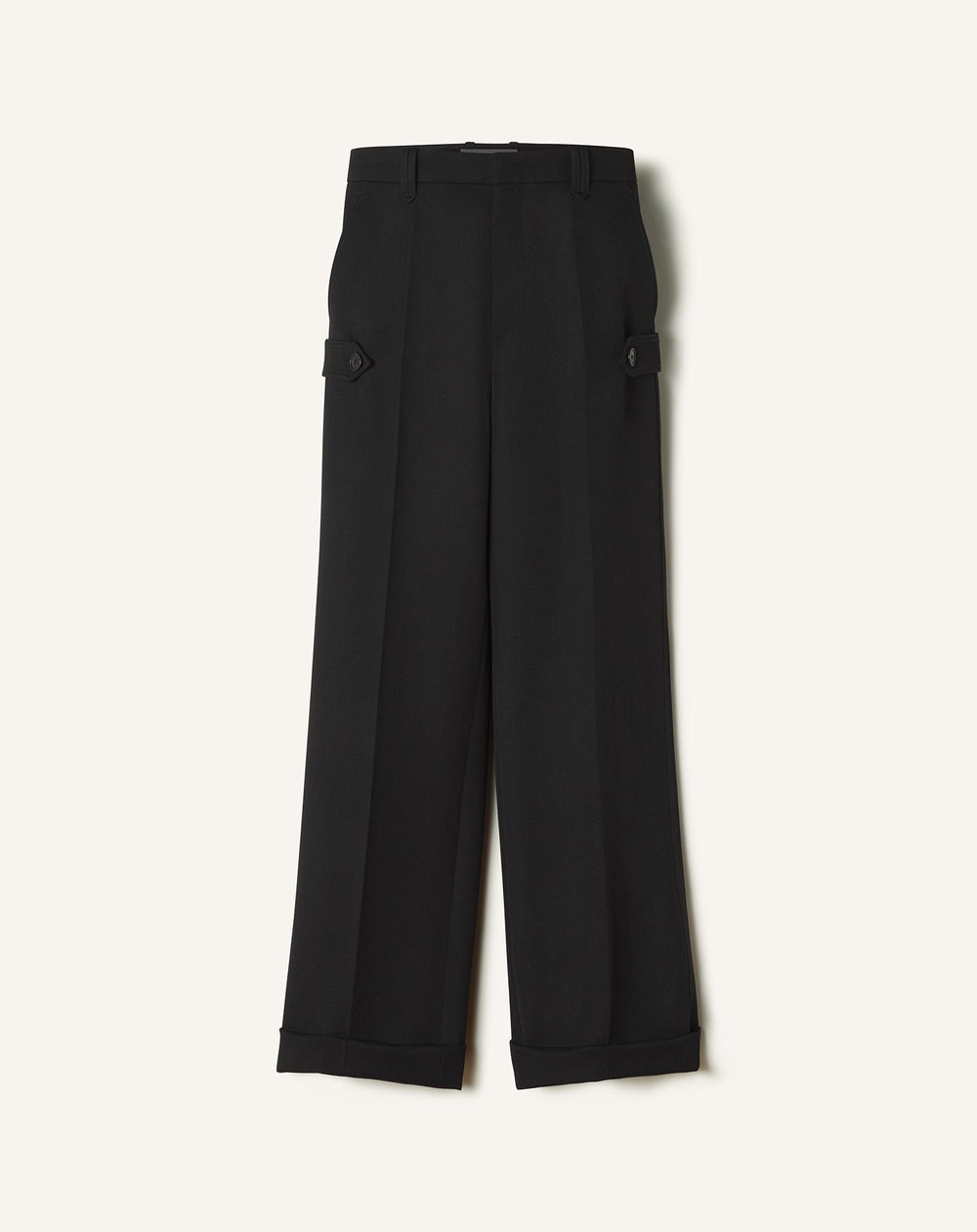 Black Light Wool Chino Pants