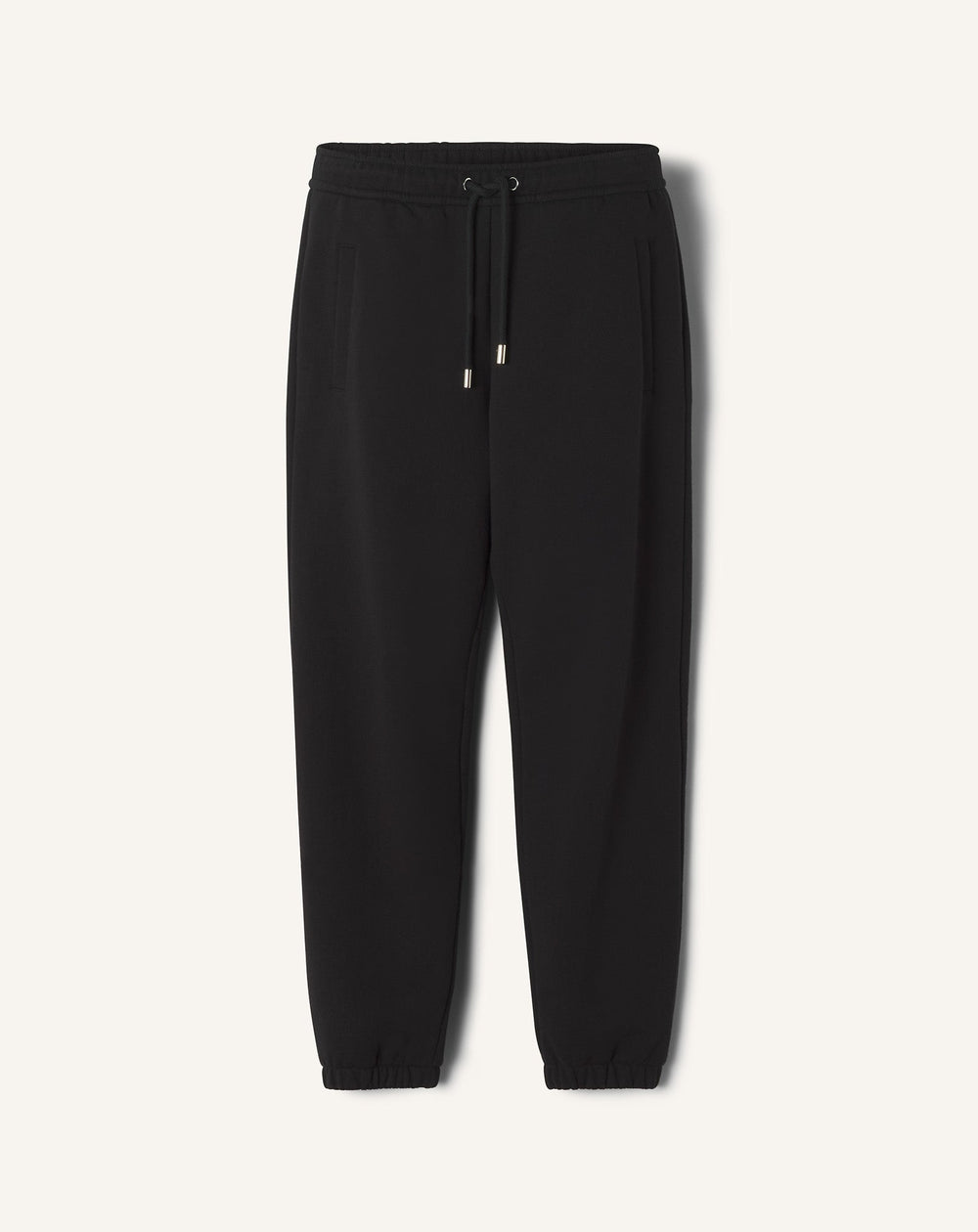 Black Fleece Jogger Pants