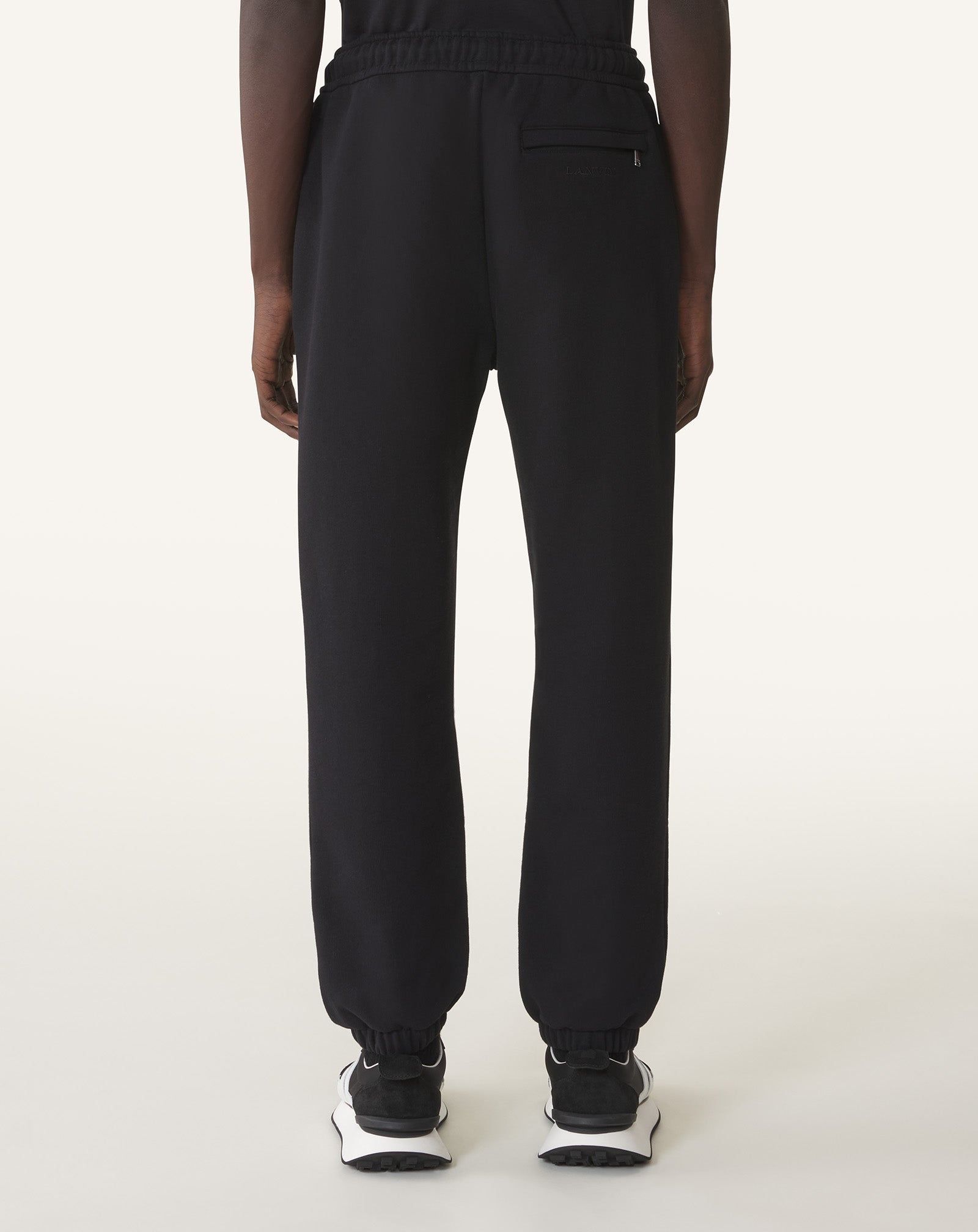 Black Fleece Jogger Pants