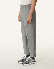 Pantalon Droit En Laine Mohair Black