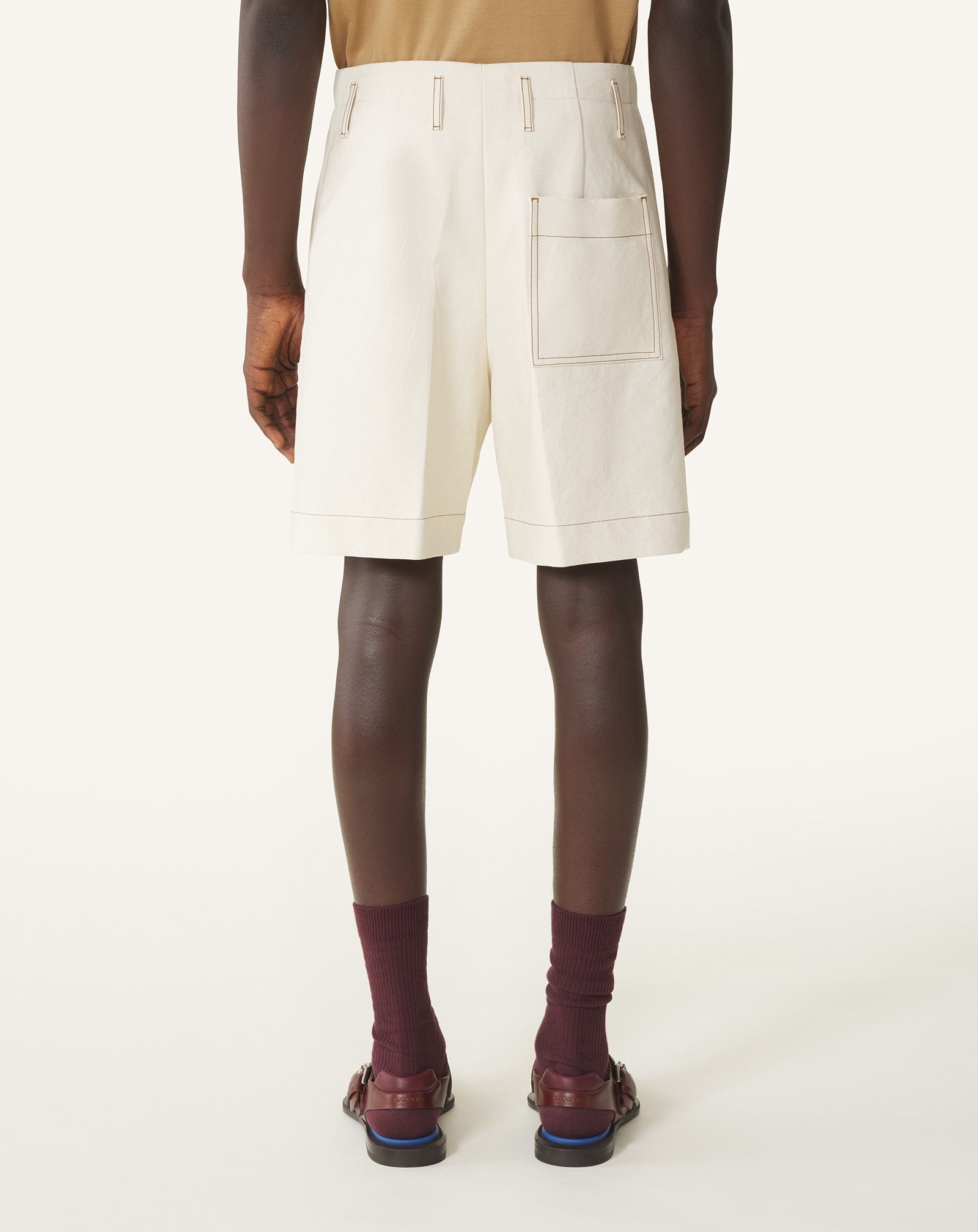 Short En Denim White