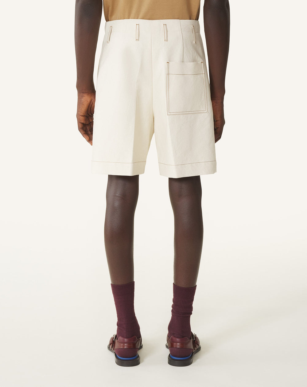 Short En Denim White
