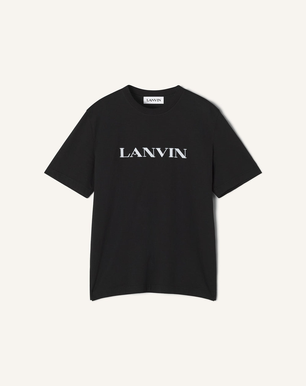 Black Lanvin Embroidered Cotton T-shirt