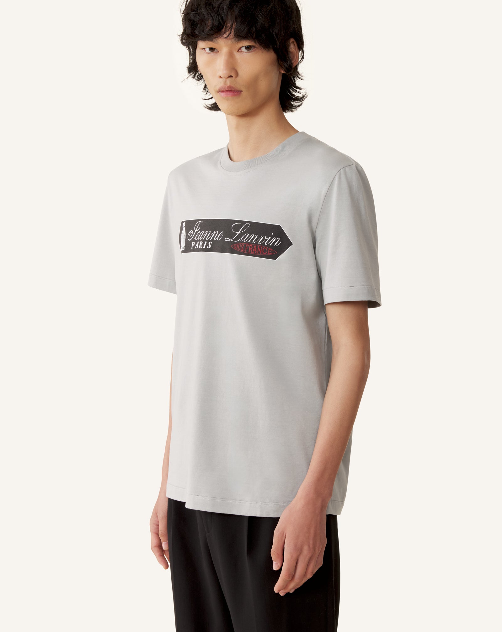 T-shirt Imprimé Etiquette Lanvin Grey