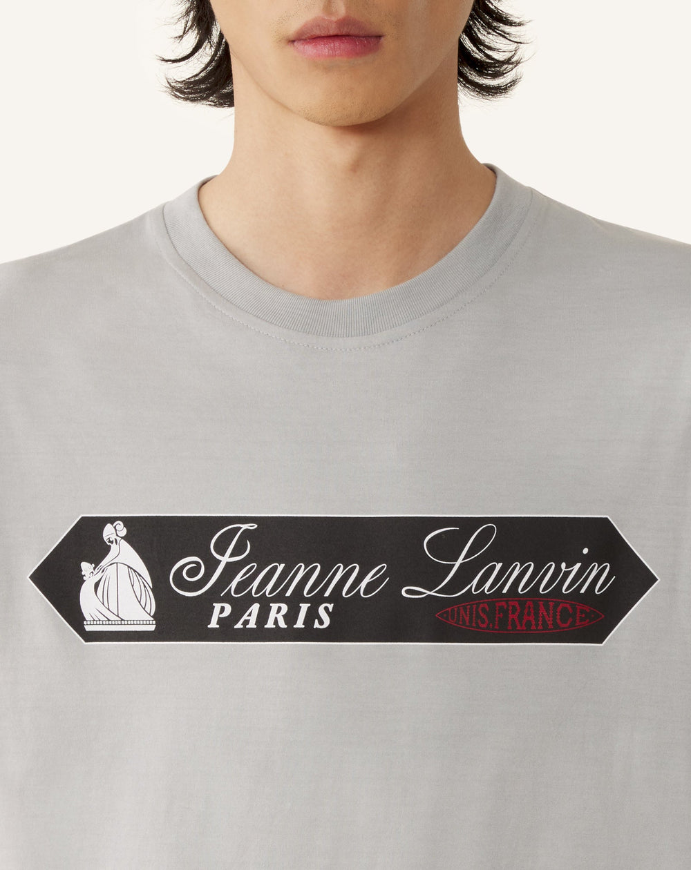 T-shirt Imprimé Etiquette Lanvin Grey