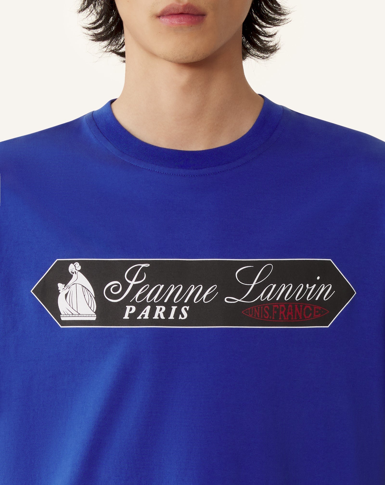 T-shirt Imprimé Etiquette Lanvin Blue