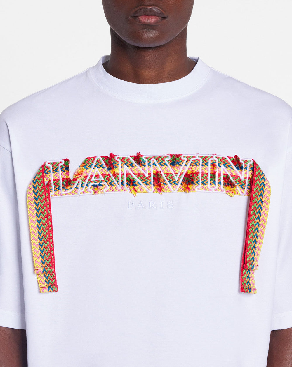 White Curb Lace Lanvin Oversized T-shirt