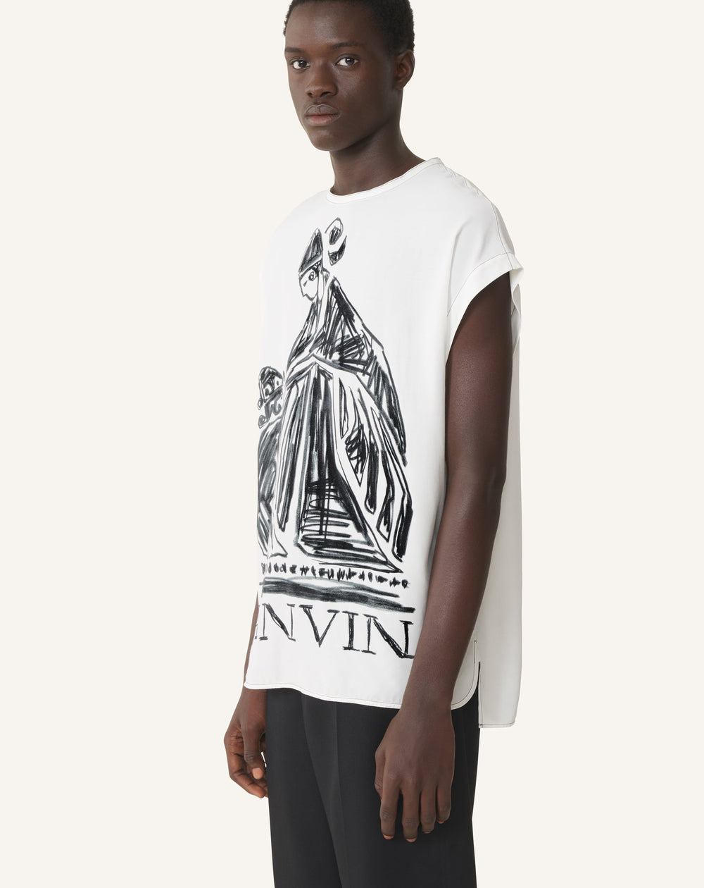 T-shirt Imprimé La Mère Et L'enfant White