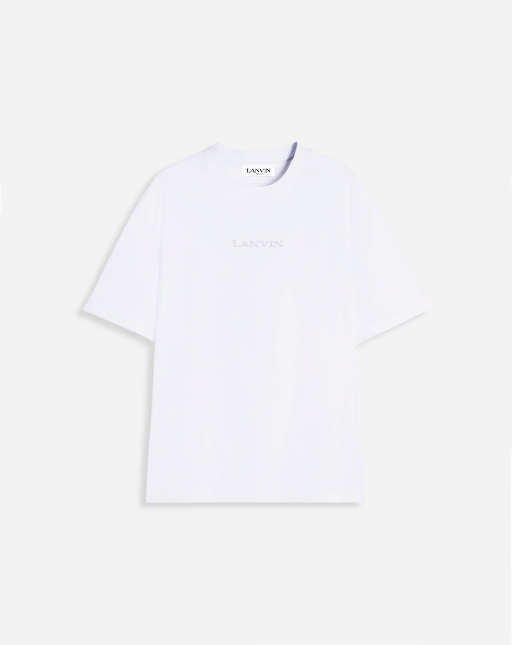 White Lanvin Embroidered T-shirt