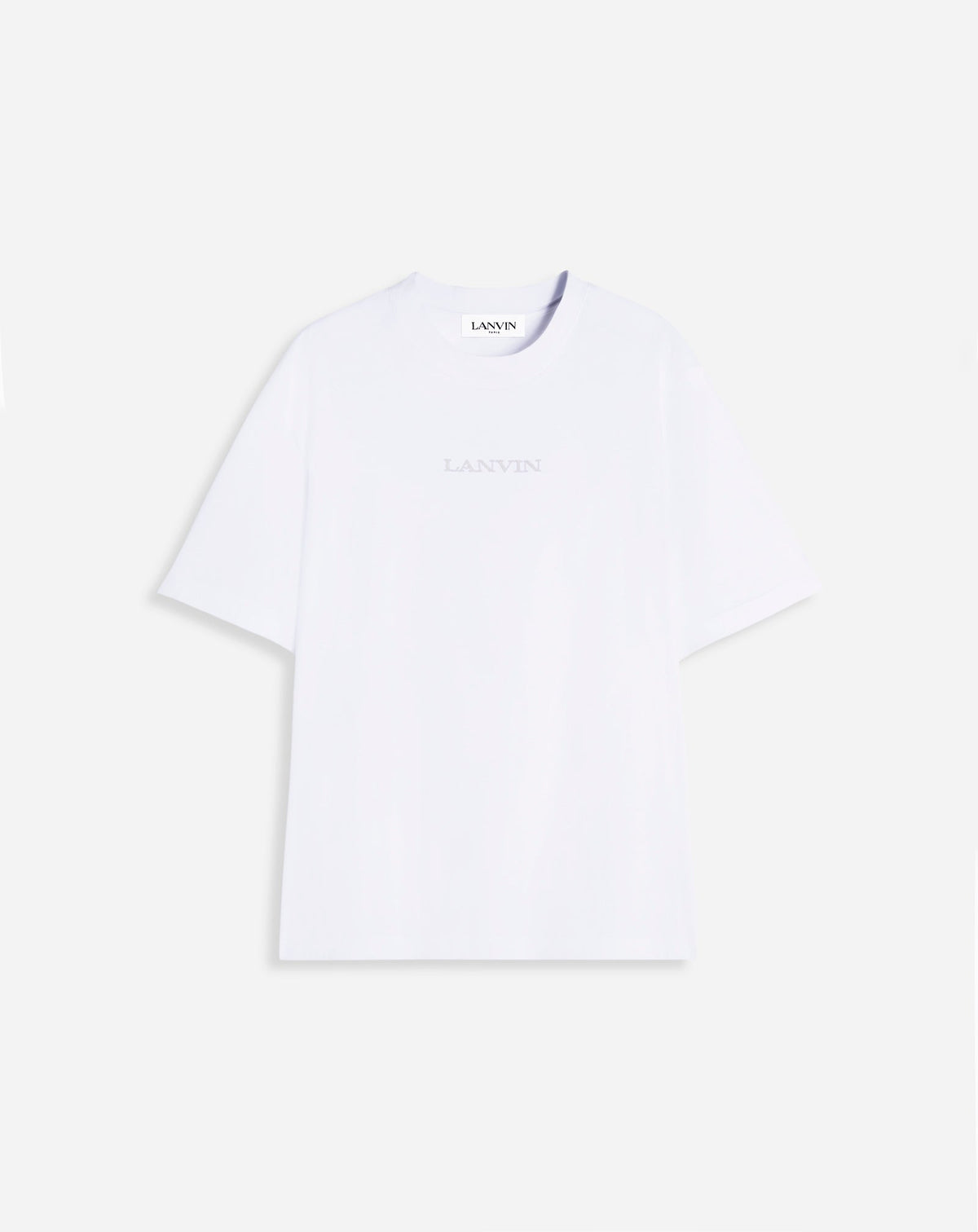 White Lanvin Embroidered T-shirt