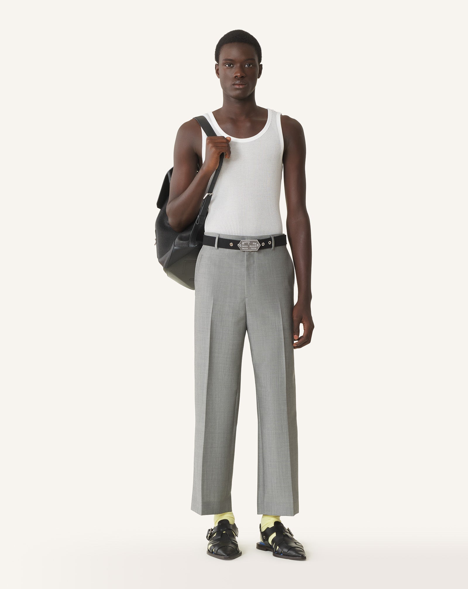 Débardeur En Jersey Plissé White