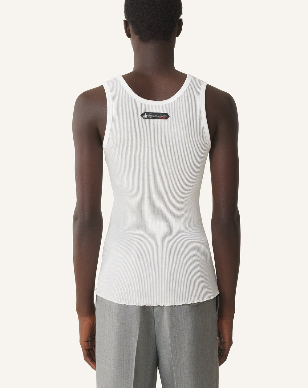 Débardeur En Jersey Plissé White