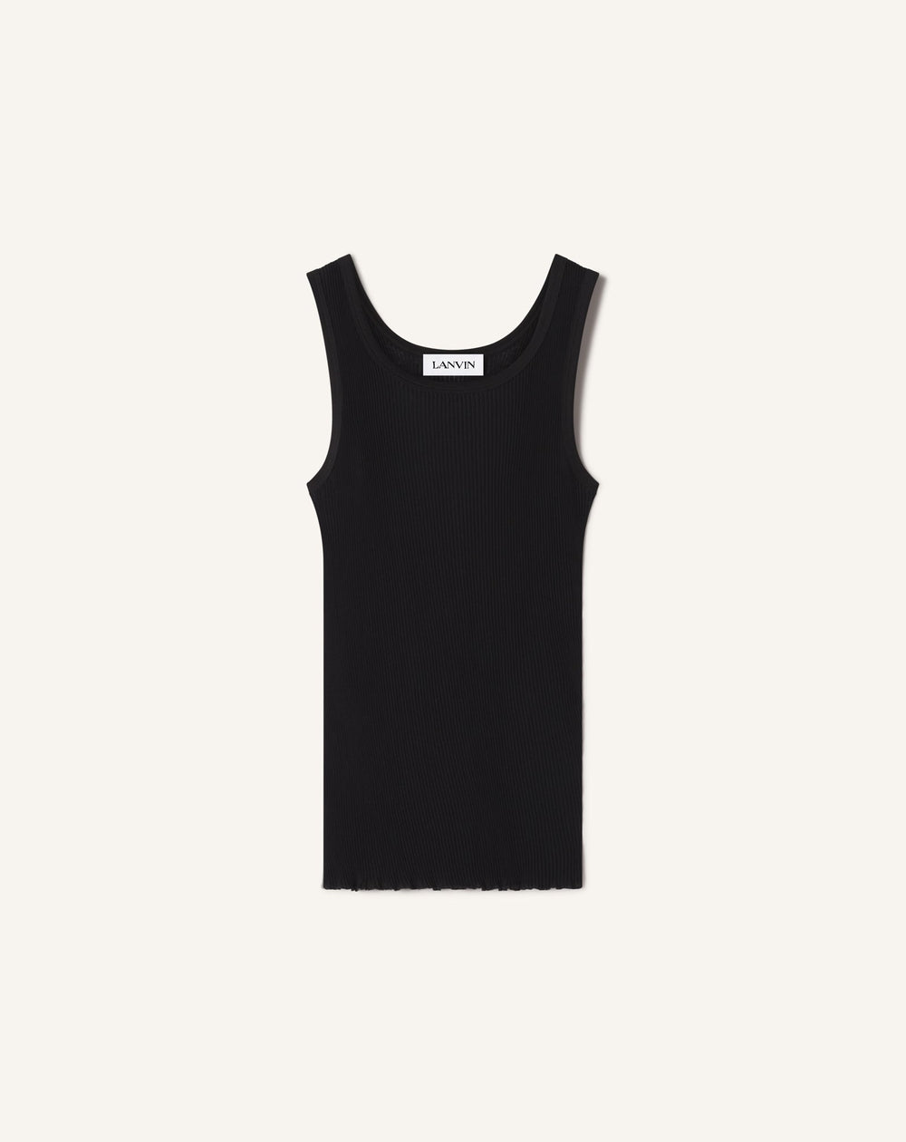 Débardeur En Jersey Plissé Black