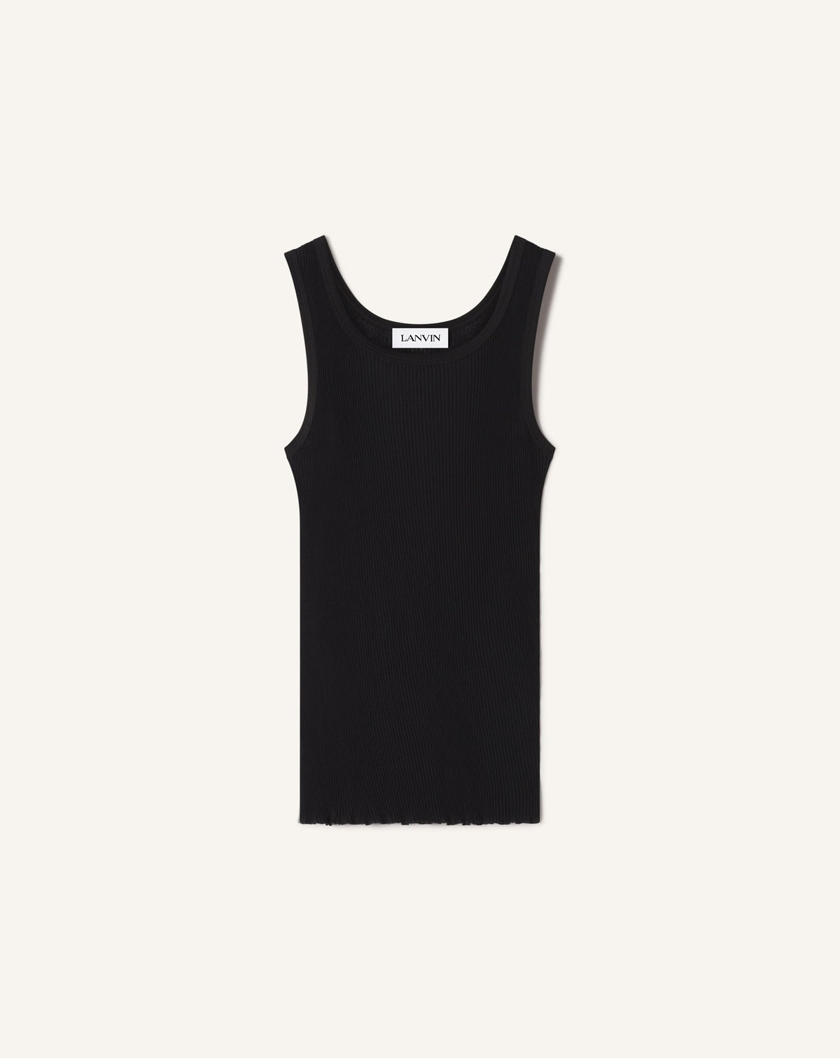 Débardeur En Jersey Plissé Black