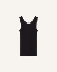 Débardeur En Jersey Plissé Black