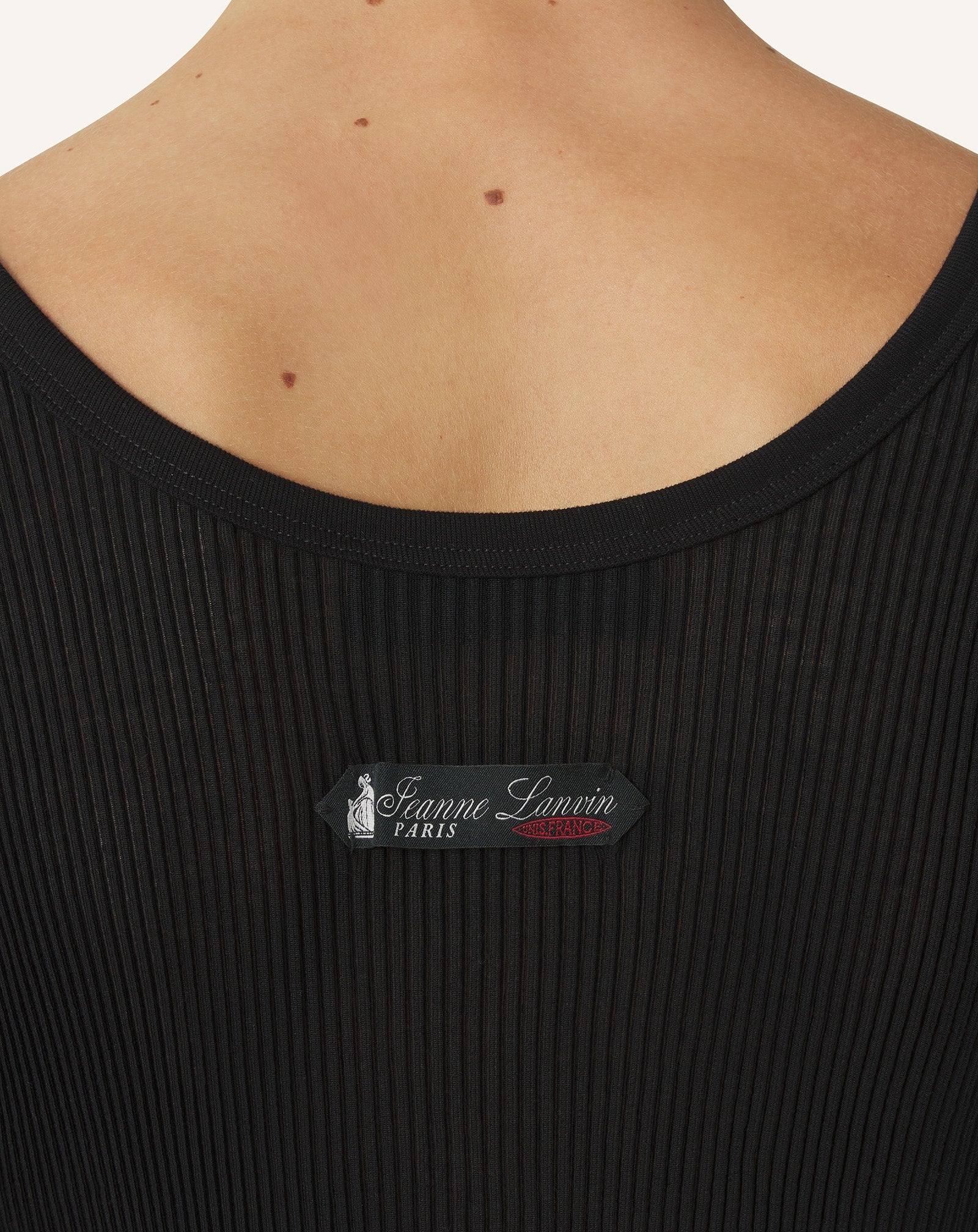 Débardeur En Jersey Plissé Black
