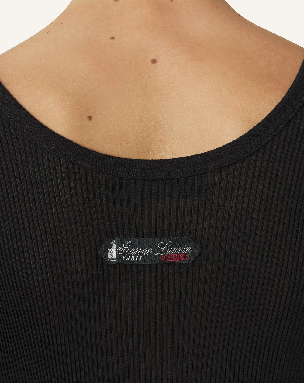 Débardeur En Jersey Plissé Black