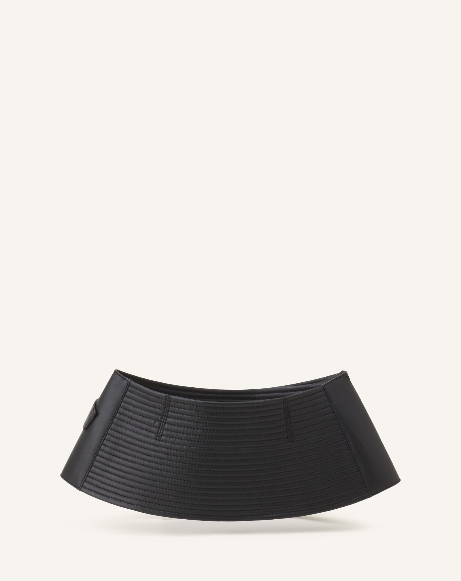Ceinture Large En Cuir Black
